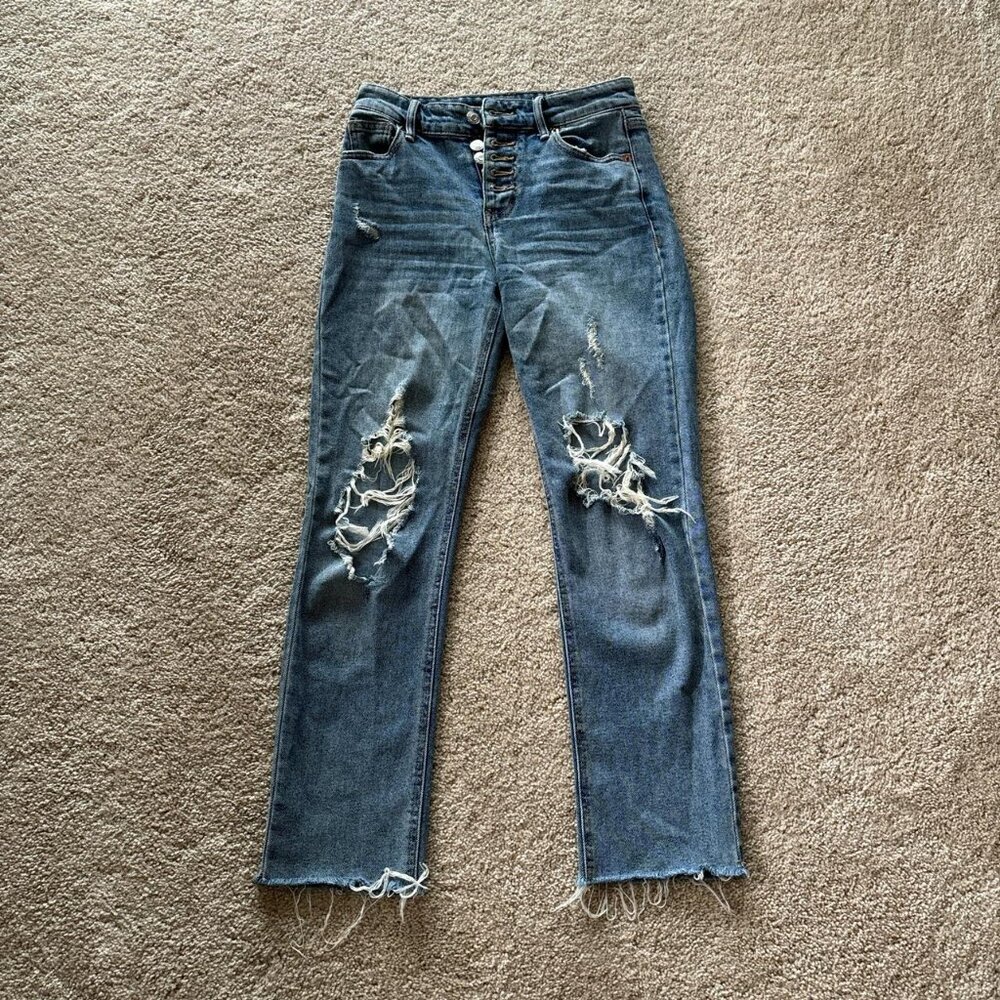 Wild Fable Women's High Rise Straight Ankle Jeans